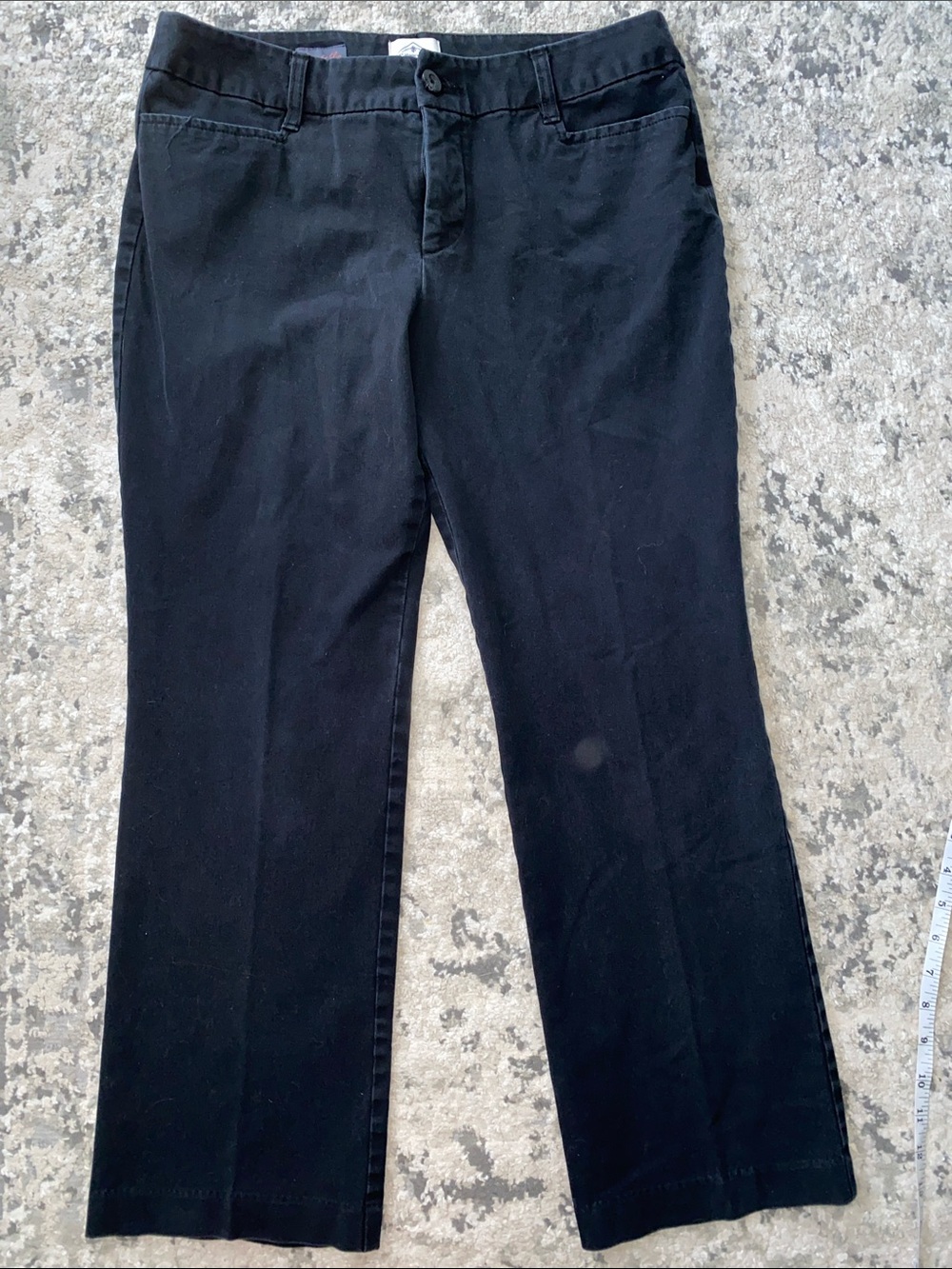 St. John's Bay Black Straight Leg Chino Pants
